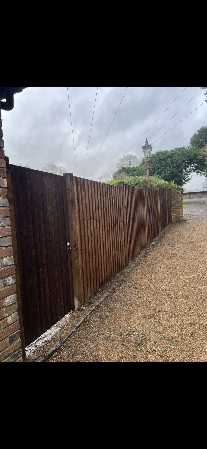 Closeboard timber fencing and gate by Cartwright Fencing Company